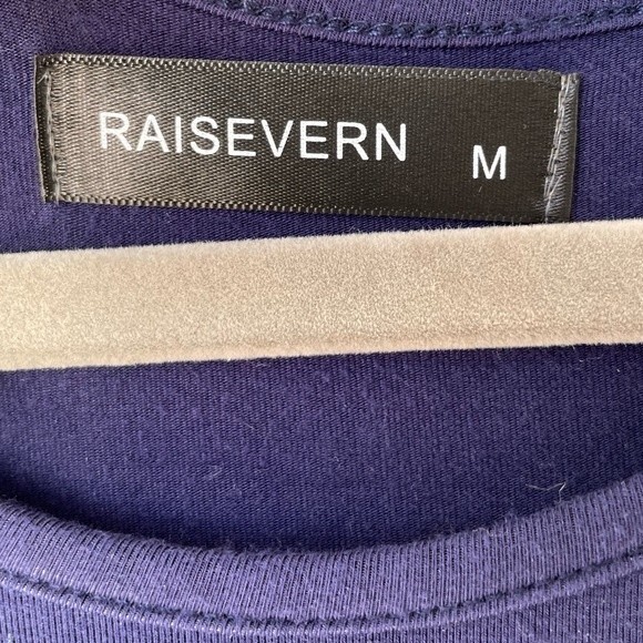 Raisevern Navy Blue Summer Sleeveless Maxi Dress Dress with Pockets Size M - Picture 3 of 3